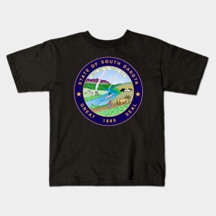 South Dakota Coat of Arms Kids T-Shirt